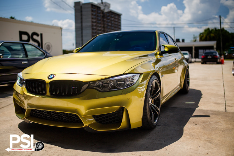 Austin Yellow BMW F80 M3 By PSI with JB4 Beta