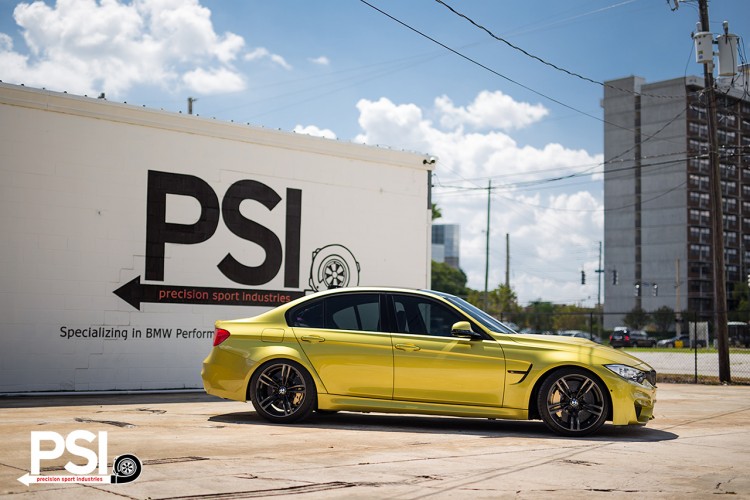 Austin Yellow BMW F82 M4 By Precision Sport Industries 8
