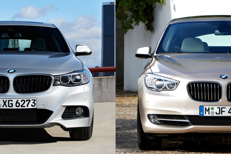 Photo Comparison: BMW 3 Series GT vs. BMW 5 Series GT