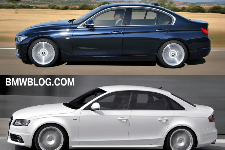 Photo Comparison: Audi A4 vs. 2012 BMW 3 Series