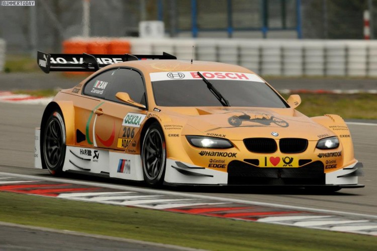 Alex Zanardi completes historic drive in golden BMW M3 DTM