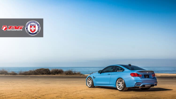 BMW M4 with HRE P101 in Brushed Ice by TAG Motorsports