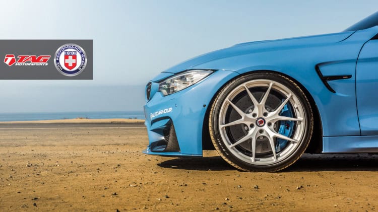 BMW M4 with HRE P101 in Brushed Ice by TAG Motorsports