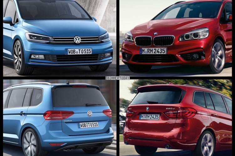 Photo Comparison: Volkswagen Touran vs. BMW 2 Series Gran Tourer