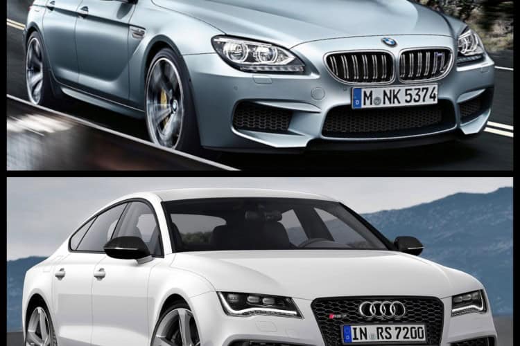 Photo Comparison: BMW M6 Gran Coupe vs Audi RS7