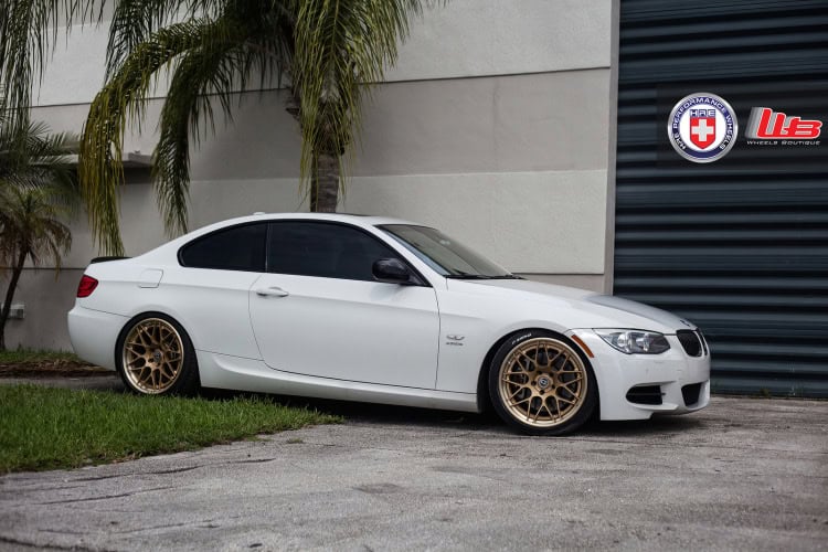 Classic Looking Alpine White BMW 335is With HRE Wheels