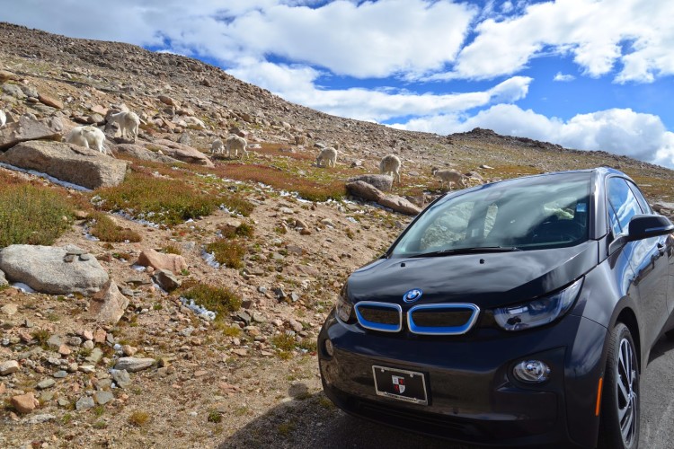 BMW i3 climbs to 14,000 feet