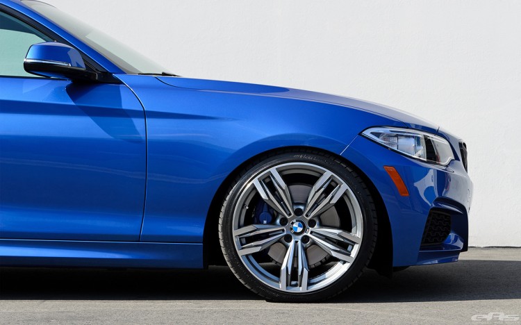 Estoril Blue 228i Lowered On H&R Sport Springs