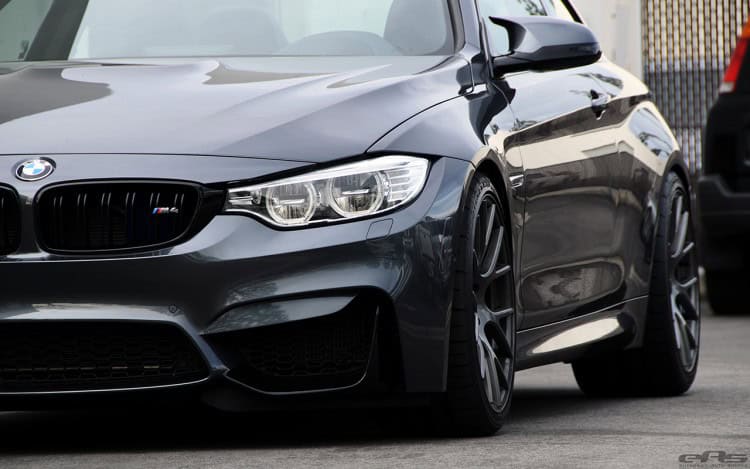 Mineral Gray BMW M4 Gets Gunmetal VMR V810 Wheels