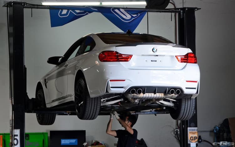 Remus Exhaust System Installed On An Alpine White M4