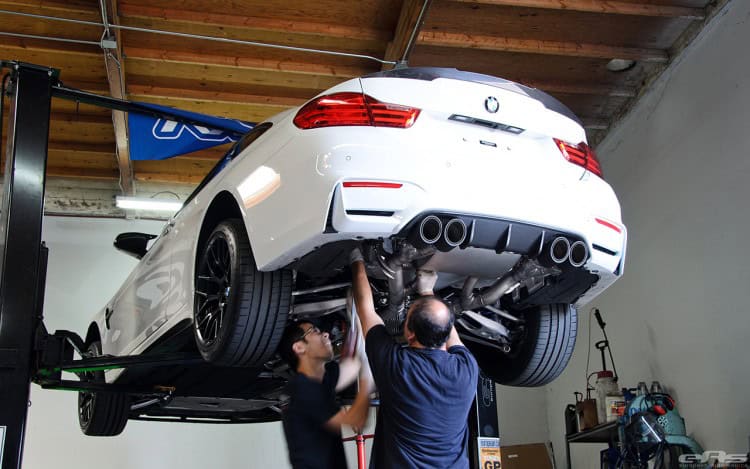 Remus Exhaust System Installed On An Alpine White M4 Image 5