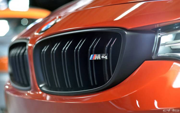 Sakhir Orange BMW F82 M4 In For Some Modifications At EAS