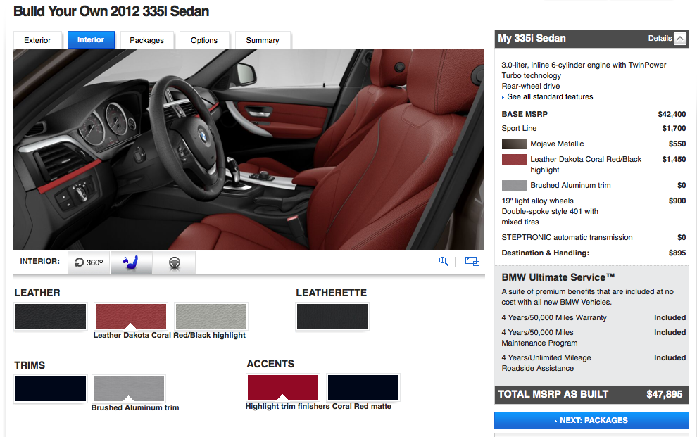 2012 BMW 3 Series Online Configurator at BMWUSA.com