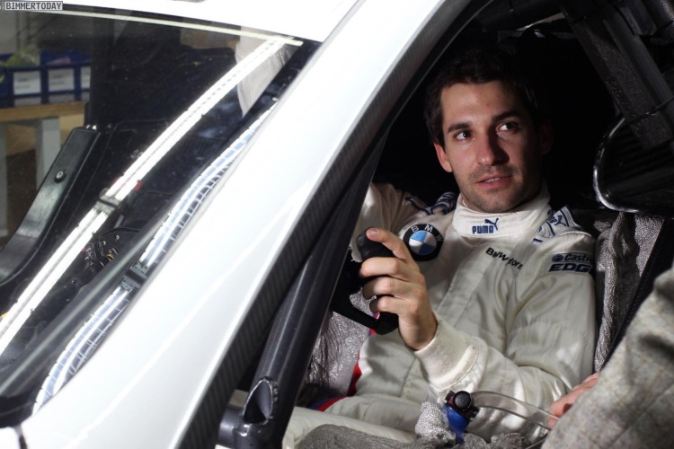 Ex-F1 pilot Timo Glock tests the BMW M3 DTM in Valencia