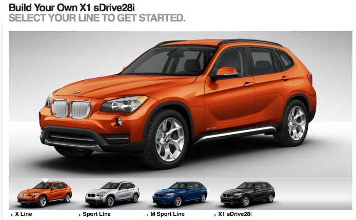 Editorial: 2013 BMW X1 configurator – Too complex and confusing