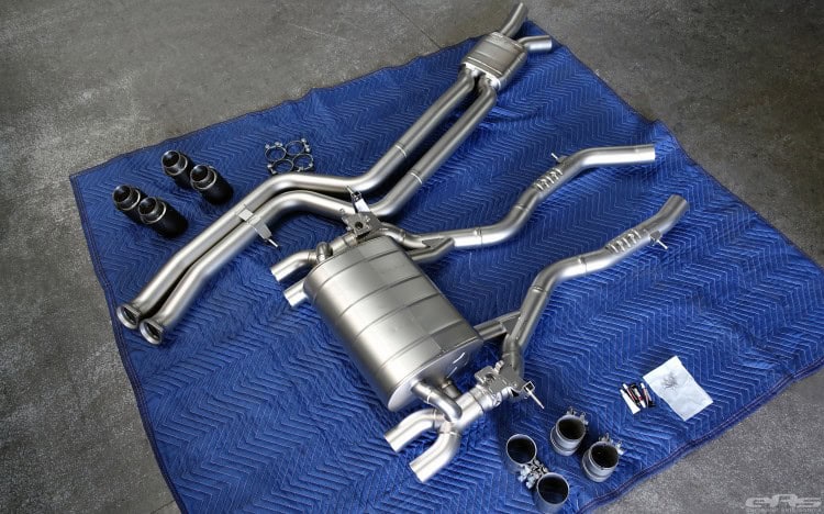 Yas Marina Blue BMW M4 Receives An Akrapovic Exhaust System Yas Marina Blue BMW M4 Receives An Akrapovic Exhaust System