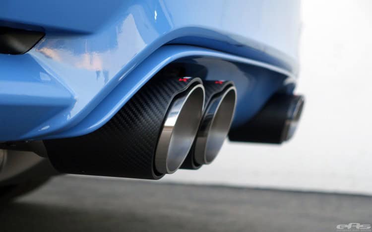 Yas Marina Blue BMW M4 Receives An Akrapovic Exhaust System Yas Marina Blue BMW M4 Receives An Akrapovic Exhaust System