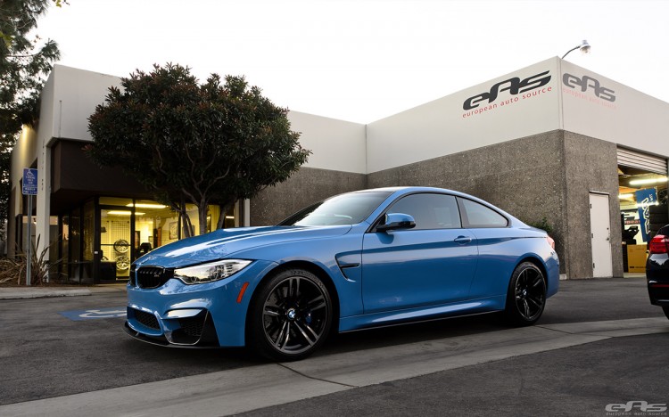 Yas Marina Blue BMW M4 With M-Performance Parts