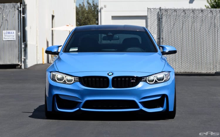 Yas Marina Blue M4 On Matte Black GTS Wheels