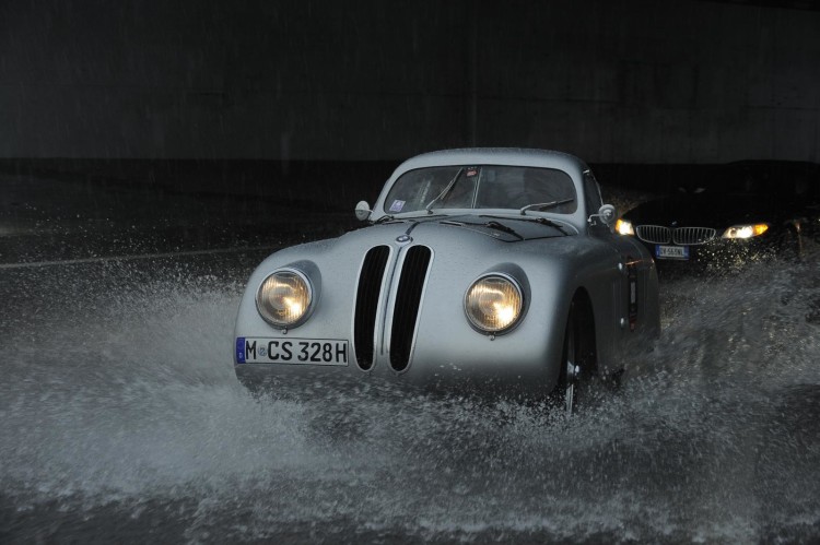 BMW 328 thru water