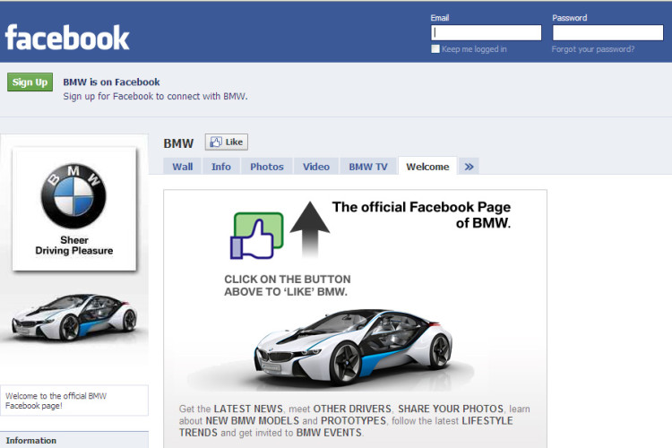 BMW has the biggest Facebook page in the automotive industry