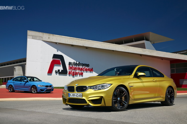 2015 BMW M3 and M4 in blue and yellow