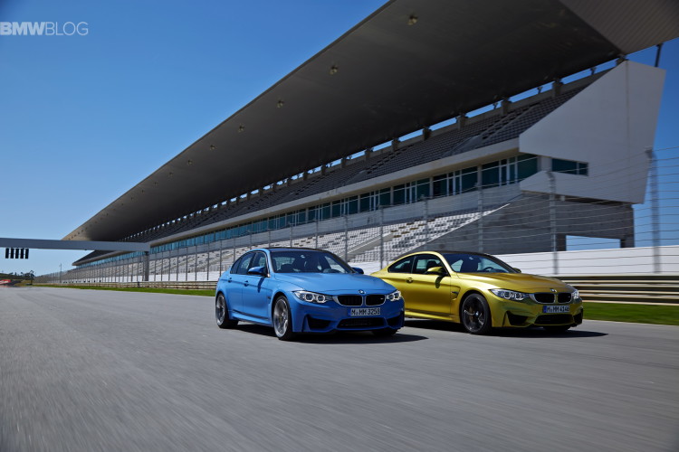 2015 BMW M3 and M4 on the track