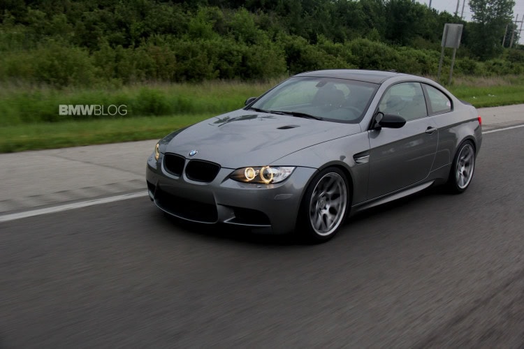 BMW E92 M3 with HRE wheels on canyon road
