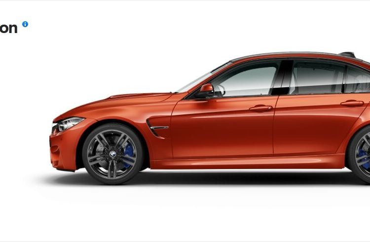 BMW M3 and M4 Online Configurator on BMW UK website