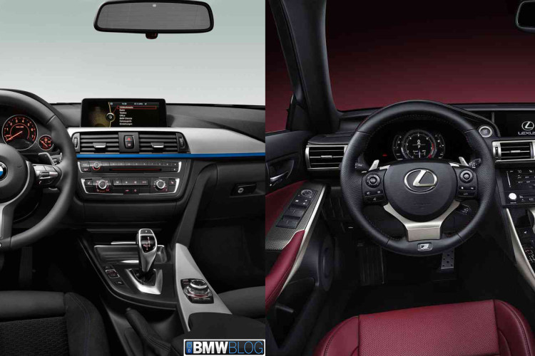 Photo Comparison: F30 BMW 3 Series M-Sport vs 2014 Lexus IS F-Sport