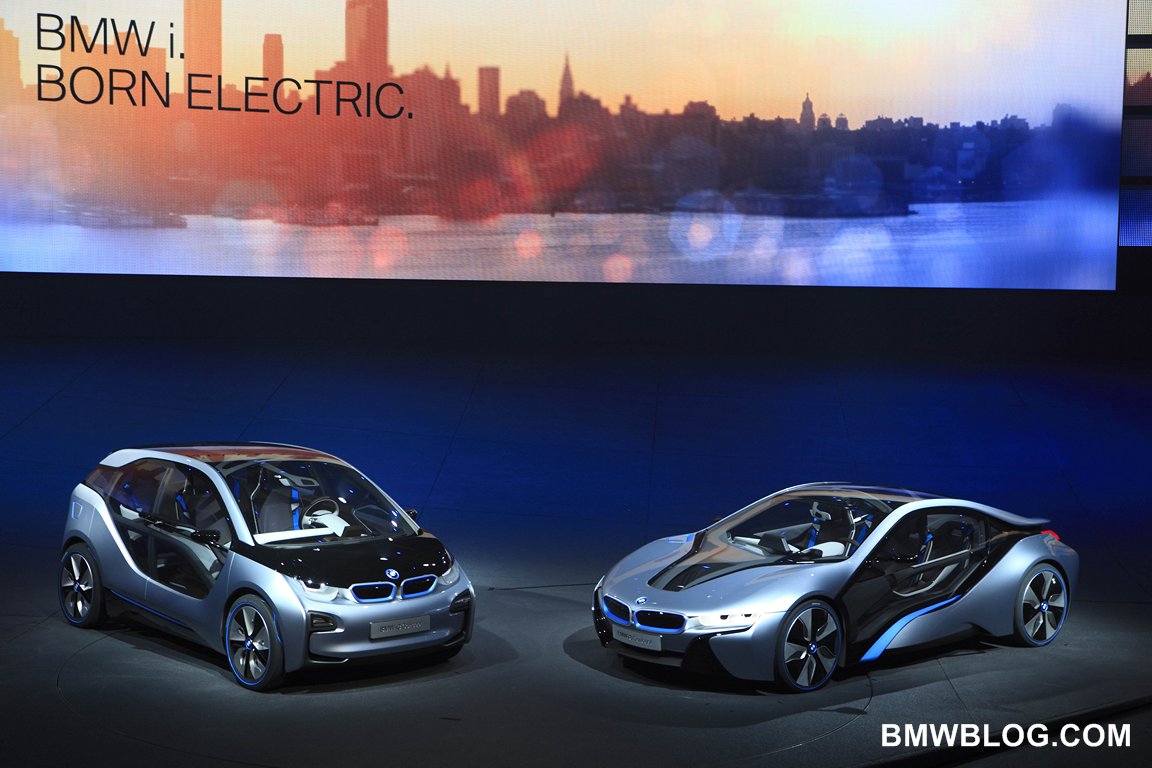 BMW i3 and i8 at the Frankfurt Motor Show 2011