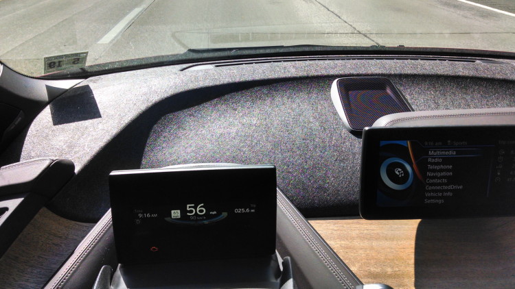 The kenaf deck in direct sunlight