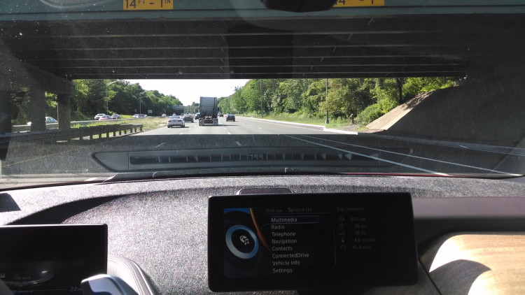 You can see the reflection of the dash