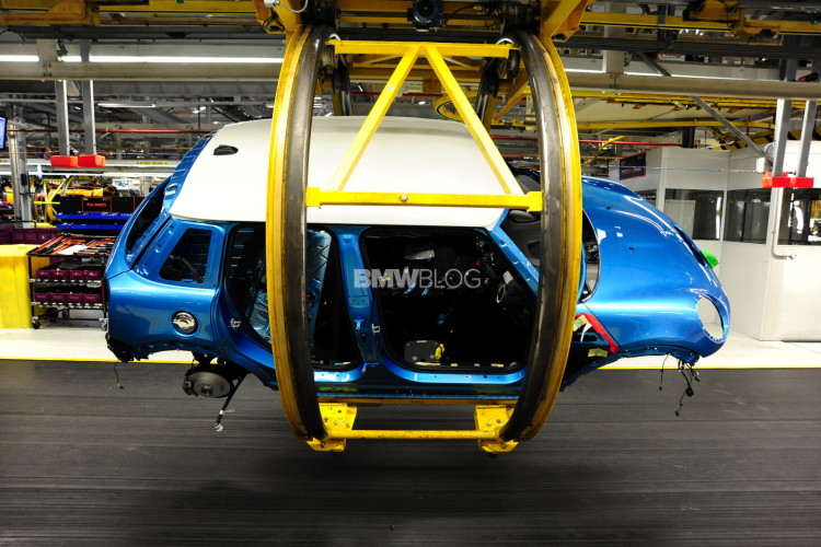 The new MINI 5-door Hatch rolls off the lines at Oxford